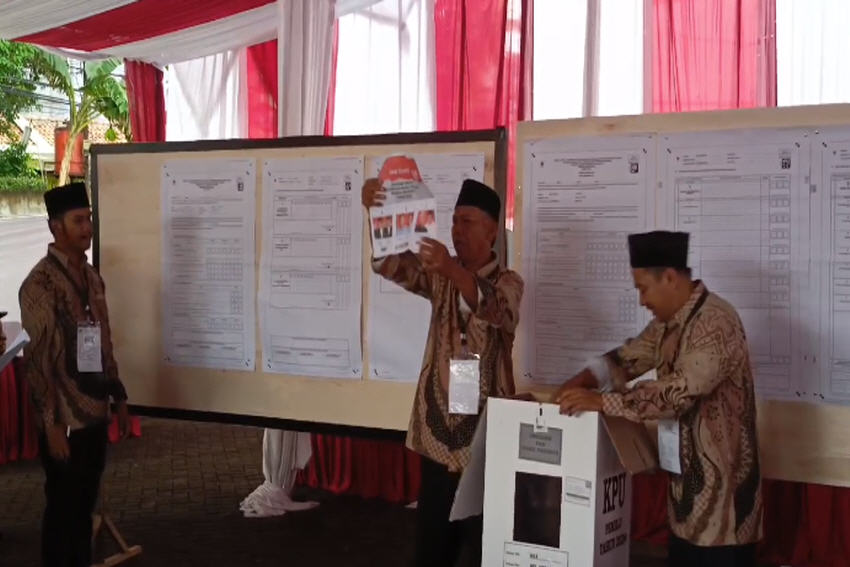 Paslon Nomor Urut 1 Unggul di TPS 053, Lokasi Megawati Nyoblos untuk Pemilu 2024