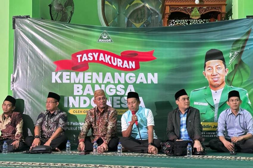 Pemilu 2024 Damai, GP Ansor Gelar Tasyakuran Kemenangan Bangsa Indonesia