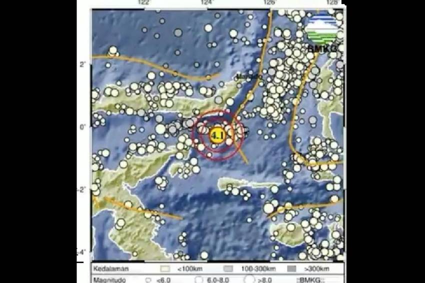 Gempa Bumi M4,1 Guncang Bolaang Mongondow Selatan