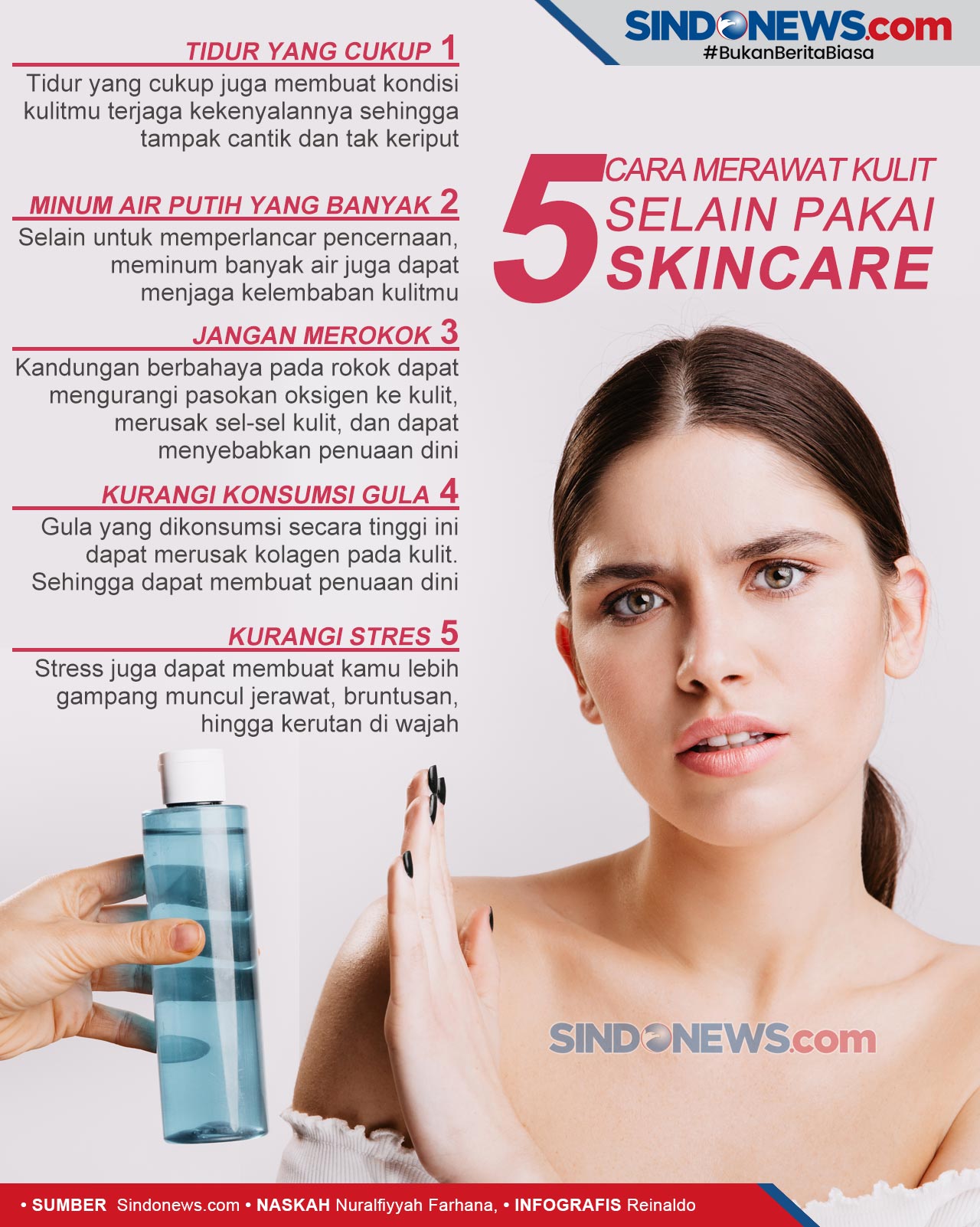 SINDOgrafis 5 Cara Merawat Kulit Selain Pakai Skincare