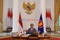 Presiden Jokowi Menghadiri KTT ASEAN Secara Virtual di Istana Bogor