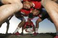 Atlet Nasional Cabor Rugby Gelar Latihan di Pantai Syiah Kuala