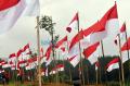 Ribuan Bendera Merah Putih Berkibar di Poetoek Suko Trawas