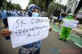 Demo Pekerja Ambulans Gawat Darurat Dinas Kesehatan DKI Jakarta