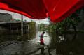 Banjir Rendam Permukiman Warga di Kawasan Antang Blok 10 Makassar