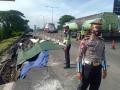Jalan Tol Surabaya-Gempol KM 6 Ambles, Polisi Tutup Satu Lajur Arah Dupak Menuju Waru