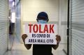 Aksi Pedagang Tolak Pengoperasian RS Darurat Covid-19 di Area Mall Cito Surabaya