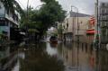 Kawasan Kota Lama Semarang Masih Terendam Banjir