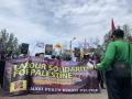 Ratusan Buruh Bekasi Gelar Aksi Bela Palestina