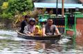 Banjir di Ulak Jaya Semakin Surut