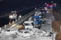 Tabrakan Beruntun 134 Mobil Saat Badai Salju di Jalan Tol Jepang