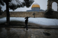 Salju Pertama dalam Enam Tahun Terakhir di Yerusalem Palestina