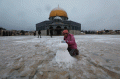 Salju Pertama dalam Enam Tahun Terakhir di Yerusalem Palestina