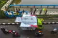 Uji Coba Mobil Pompa Penyedot Air di Kota Palembang