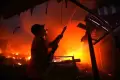 Kebakaran Hanguskan Puluhan Kios Pedagang Pasar Bajulmati Banyuwangi