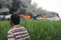 Kebakaran Hebat Hanguskan Pabrik Plastik di Pati