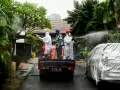 Penyemprotan Disinfektan Difasilitasi Satgas Covid-19 Lantamal III TNI AL