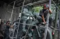 Begini Penampakan Patung Jokowi Bermotor yang Akan Dipajang di Sirkuit Mandalika