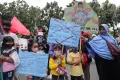 Aksi Unjuk Rasa Tolak Penggusuran di Balaikota Jakarta