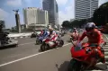 Momen Pembalap Dunia MotoGP Mengaspal di Bundaran HI
