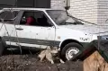 Serangan Militer Rusia Hancurkan Permukiman Warga Derhachi di Ukraina