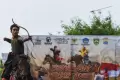 Aksi Atlet Panahan Berkuda di Liga Turanggastra Festival Giat Talang Tuwo Palembang