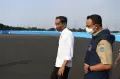 Momen Anies Baswedan Temani Presiden Jokowi Tinjau Sirkuit Formula E