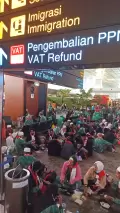 Terminal 3 Bandara Soekarno Hatta Dipadati Jamaah Umrah Syawal