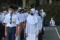 Semangat Peserta Didik Baru SMA N 70 Jakarta di Hari Pertama Tahun Ajaran Baru 2022/2023