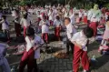 Keseruan Hari Pertama Masuk Sekolah di SDN Uwung Jaya Tangerang