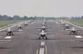Formasi Elephant Walk Pesawat TNI AU Bukan Sekadar Show of Force