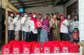 HUT RI ke-77, GEMURA Bagikan Bantuan Paket Sembako untuk Warga Kurang Mampu