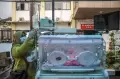 4 Bayi yang Baru Lahir Dievakuasi ke Parkiran RSUD Sayang Cianjur