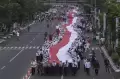 Ribuan Orang Ikuti Kirab Merah Putih Bhinneka Tunggal Ika di Kota Semarang
