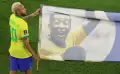 Neymar Cs Bentangkan Foto Pele Usai Singkirkan Korea Selatan