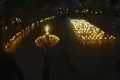Penyalaan 1000 Lilin Peringati Perang 5 Hari 5 Malam di Palembang