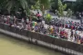 Peringati HUT  ke-30 Kota Tangerang, Ribuan Orang Mancing di Sungai Cisadane