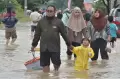 Banjir Landa Permukiman Warga di Karang Bahagia Cikarang Utara