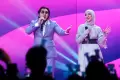 Nabilah dan David Bayu Tampil Kompak di Panggung Indonesian Idol Top 5