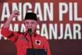 Momen Capres Ganjar Pranowo Disambut Ribuan Kader PDIP di Palembang