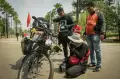 Midun Sang Pencari Keadilan Tragedi Kanjuruhan Gowes Malang-Jakarta Tiba di SUGBK