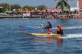 Lomba Perahu Ketinting di Perairan Pantai Losari Makassar