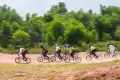 Potret Aksi Atlet BMX Racing Berlaga di Popnas XVI