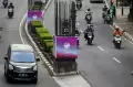 100 Tiang Monorel Mangkrak di Rasuna Said Ditutupi Banner KTT ASEAN 2023