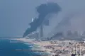 Ribuan Roket Hamas Bertubi-tubi Serang Israel, Langit Penuh Asap