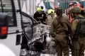 Diterjang Roket Hamas, Mobil Bergelimpangan di Beitar Ilit Israel
