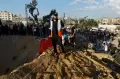Ngeri, Lubang Besar Menganga di Khan Younis Gaza Diterjang Rudal Israel