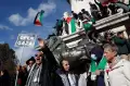 Paris Membara, 15.000 Demonstran Serukan Gencatan Senjata di Gaza