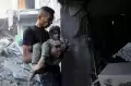 Israel Durjana! Permukiman Warga Gaza Kembali Dihujani Rudal, Anak-anak tak Berdosa Jadi Korban