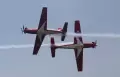 Aksi Ciamik Manuver Tim Aerobatik Jupiter TNI AU Menari-nari di Langit Singapura